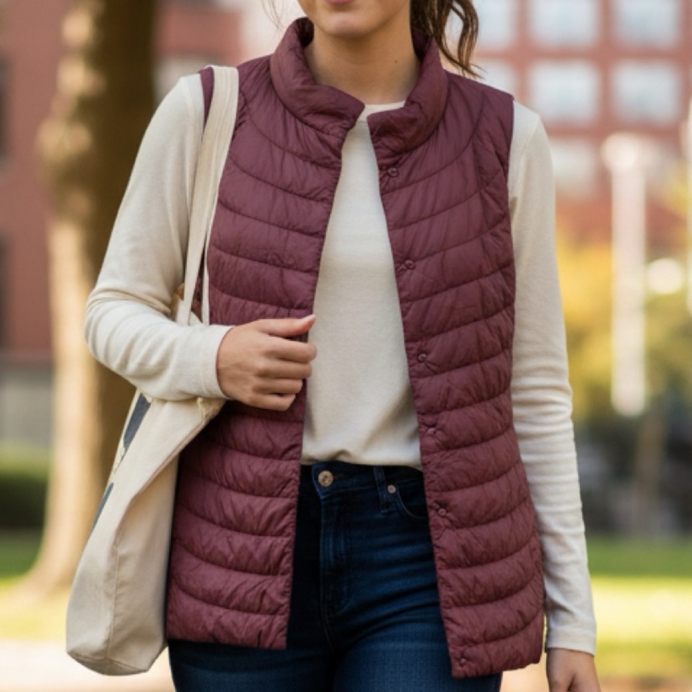 Athleta Small Down Lightweight Vest